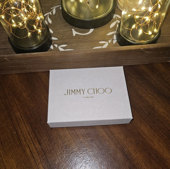 Jimmy Choo Nappa Leather Wallet with Light Gold JC Emblem - Picture 6 of 12